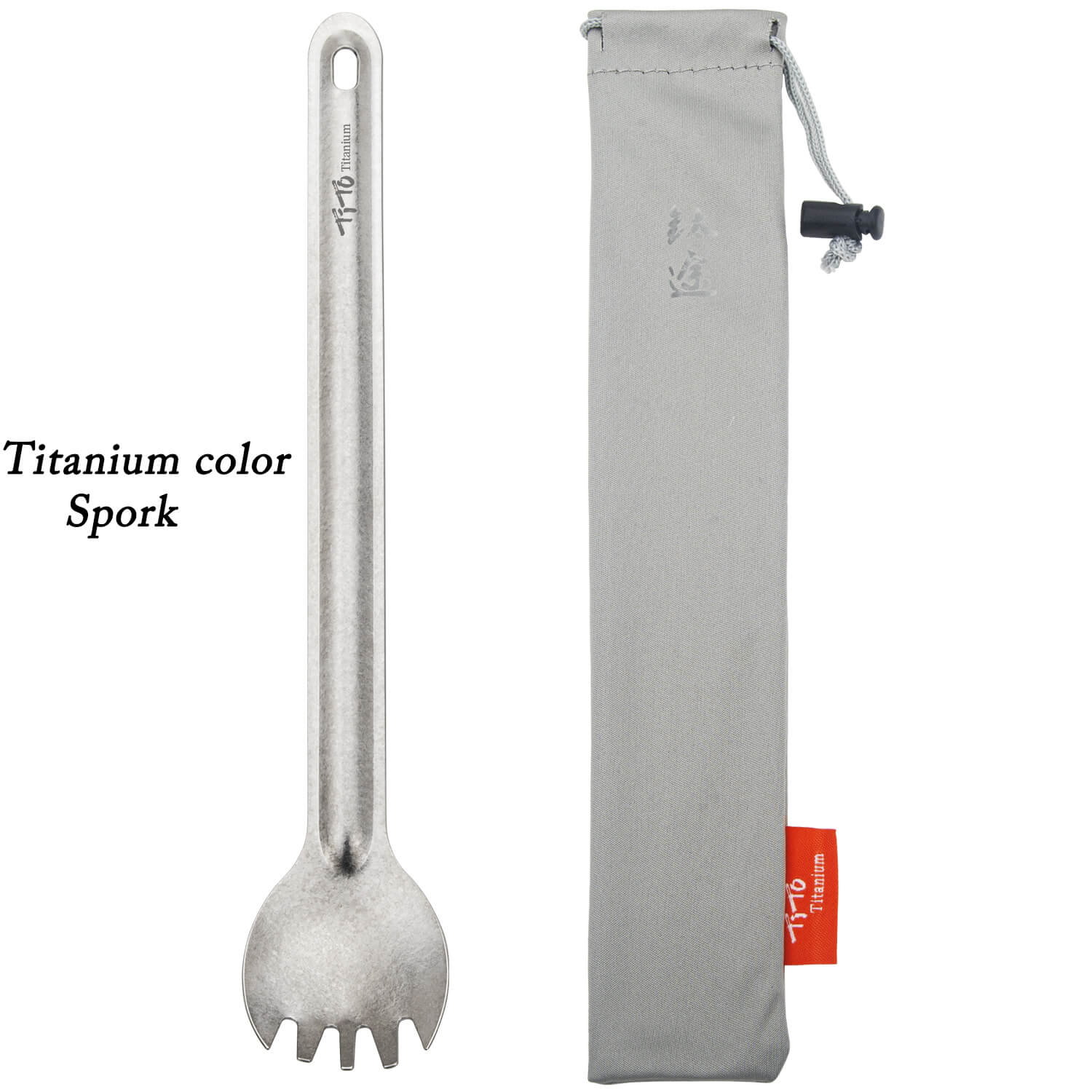 TiTo Titanium Spork Spoon Long Handle Outdor Camping tableware Portable Ultralight Cooking Environmental Picnic Accessories - Image 8
