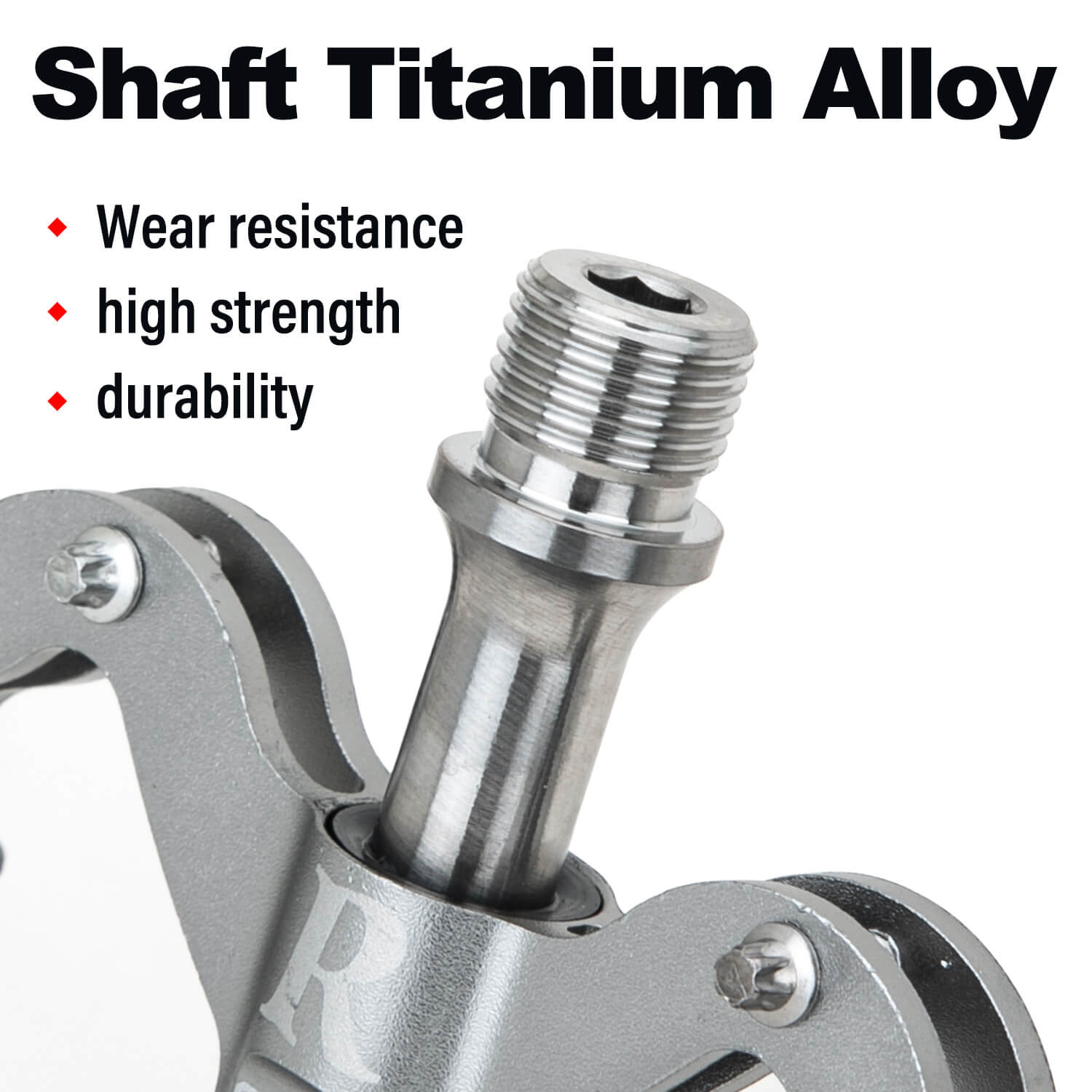 TiTo Titanium Classic Style Bicycle Pedal with Aluminium Alloy - Image 3