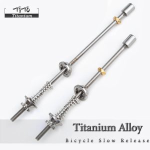 TiTo Titanium 1 Pair Quick Release Titanium Ti Skewers Road Bike MTB Wheels Hub Mountain Bicycle Lightest