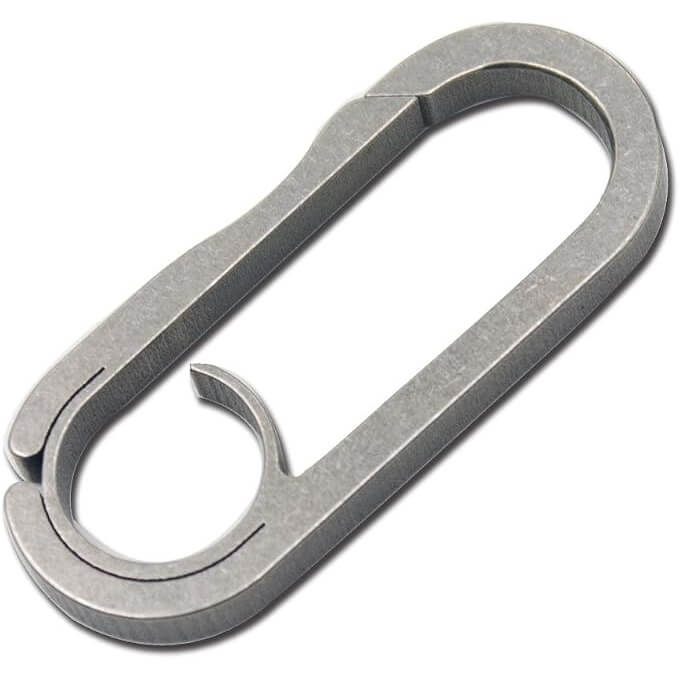 TiTo Titanium Quick Release Carabiner Lightweight Keychain with Bottle Opener